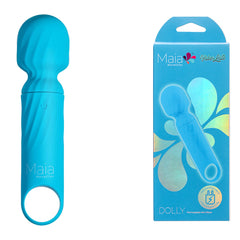 Maia Mini Wand Vibrator- Blue