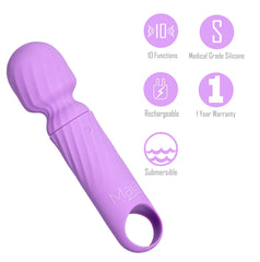 Maia Mini Wand Vibrator - Purple
