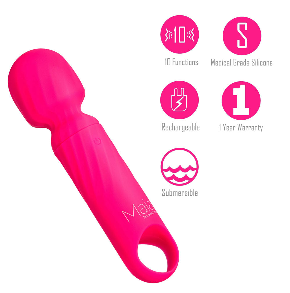 Maia Mini Wand Vibrator - Pink