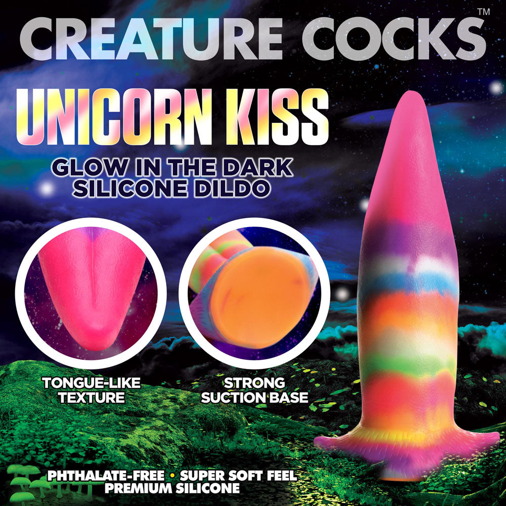 Creature Cocks Unicorn Kiss Silicone Alien Dildo