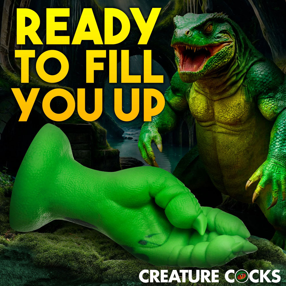 Creature Cocks Raptor Claw Fisting Silicone Dildo - Green 21.8 cm Fantasy Dildo