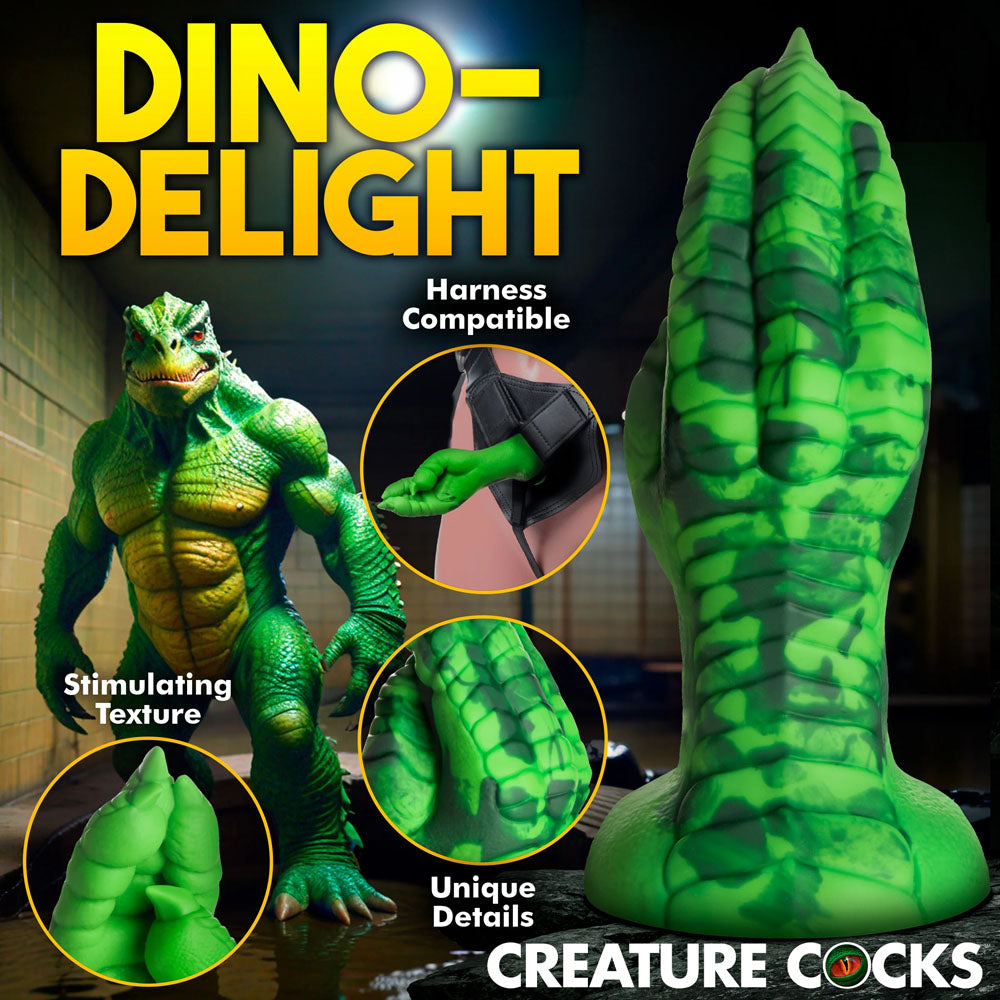 Creature Cocks Raptor Claw Fisting Silicone Dildo - Green 21.8 cm Fantasy Dildo