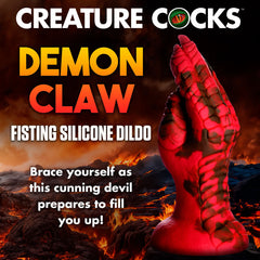 Creature Cocks Demon Claw Fisting Silicone - Red 21.8 cm Claw Fantasy Dildo