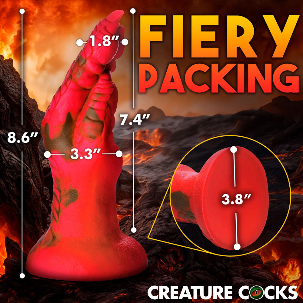 Creature Cocks Demon Claw Fisting Silicone - Red 21.8 cm Claw Fantasy Dildo