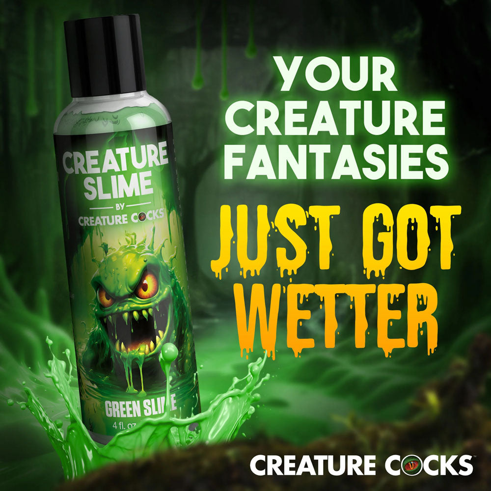Creature Slime by Creature Cocks - Green Slime Water Based Lubricant - 118 ml Bottle