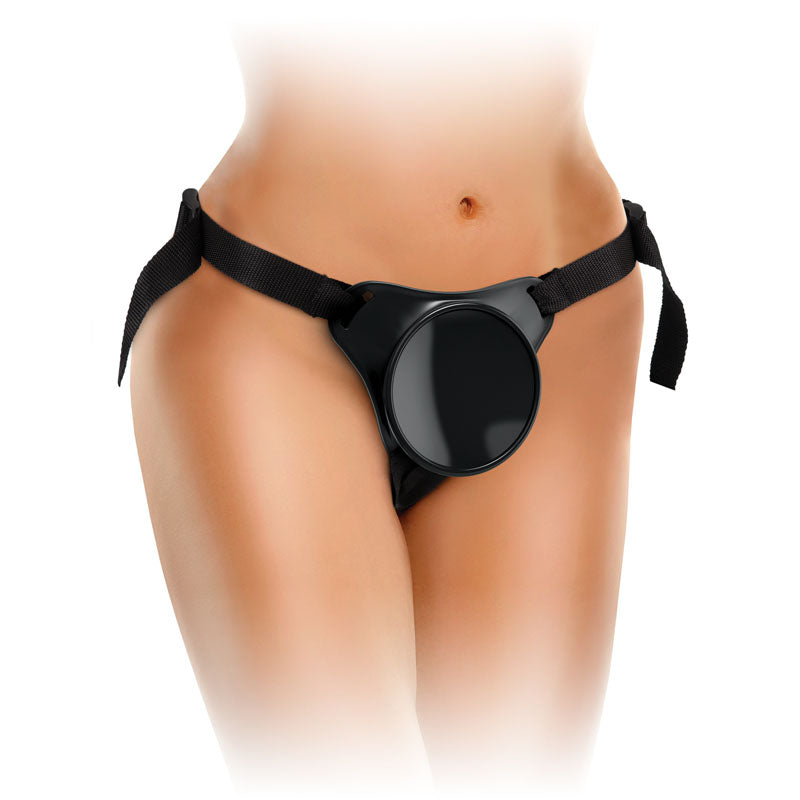 King Cock Elite Beginner's Body Dock Strap-On Harness Adjustable  - Black