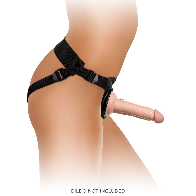 King Cock Elite Beginner's Body Dock Strap-On Harness Adjustable  - Black