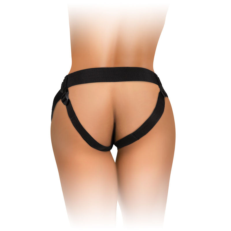 King Cock Elite Beginner's Body Dock Strap-On Harness Adjustable  - Black