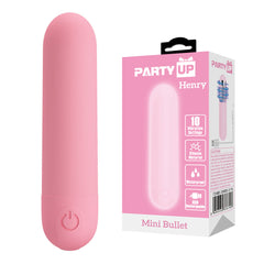 Party Up HENRY Mini Bullet - Pink - Pink 8 cm USB Rechargeable Bullet