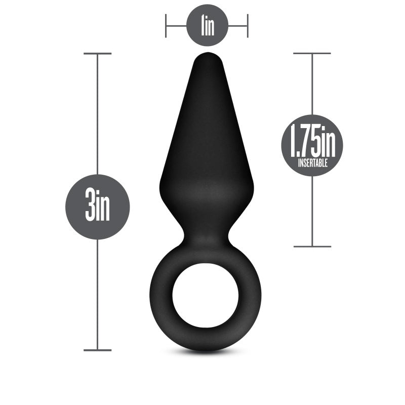 Anal Adventures Platinum Loop Butt Plug - Small