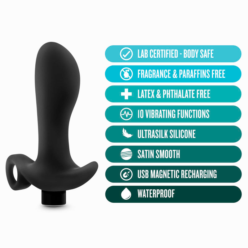 Anal Adventures Platinum Vibrating Prostate Massager 01 Butt Plug
