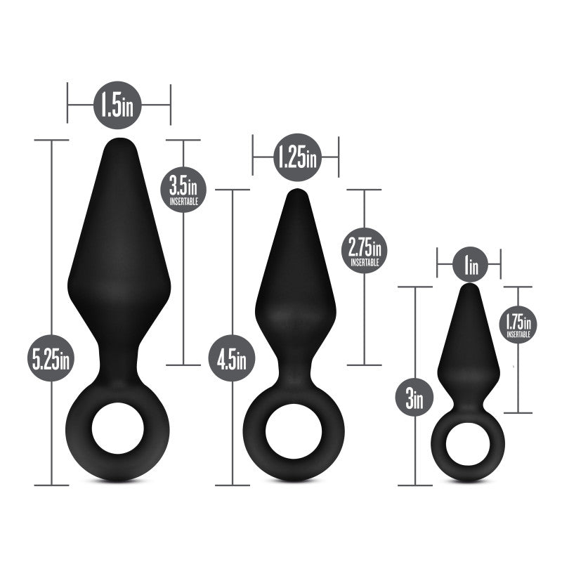 Anal Adventures Platinum Loop Butt Plug Kit