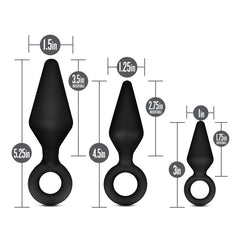 Anal Adventures Platinum Loop Butt Plug Kit