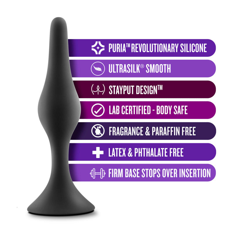 Anal Adventures Platinum Silicone Beginner Butt Plug Kit