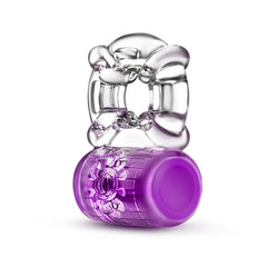 Play With Me Pleaser Rechargeable Cock Ring - Purple