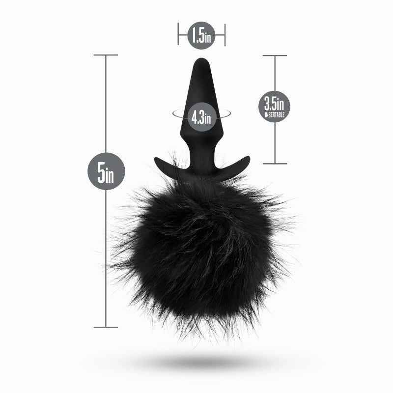 Anal Adventures Platinum Bunny Tail Butt Plug