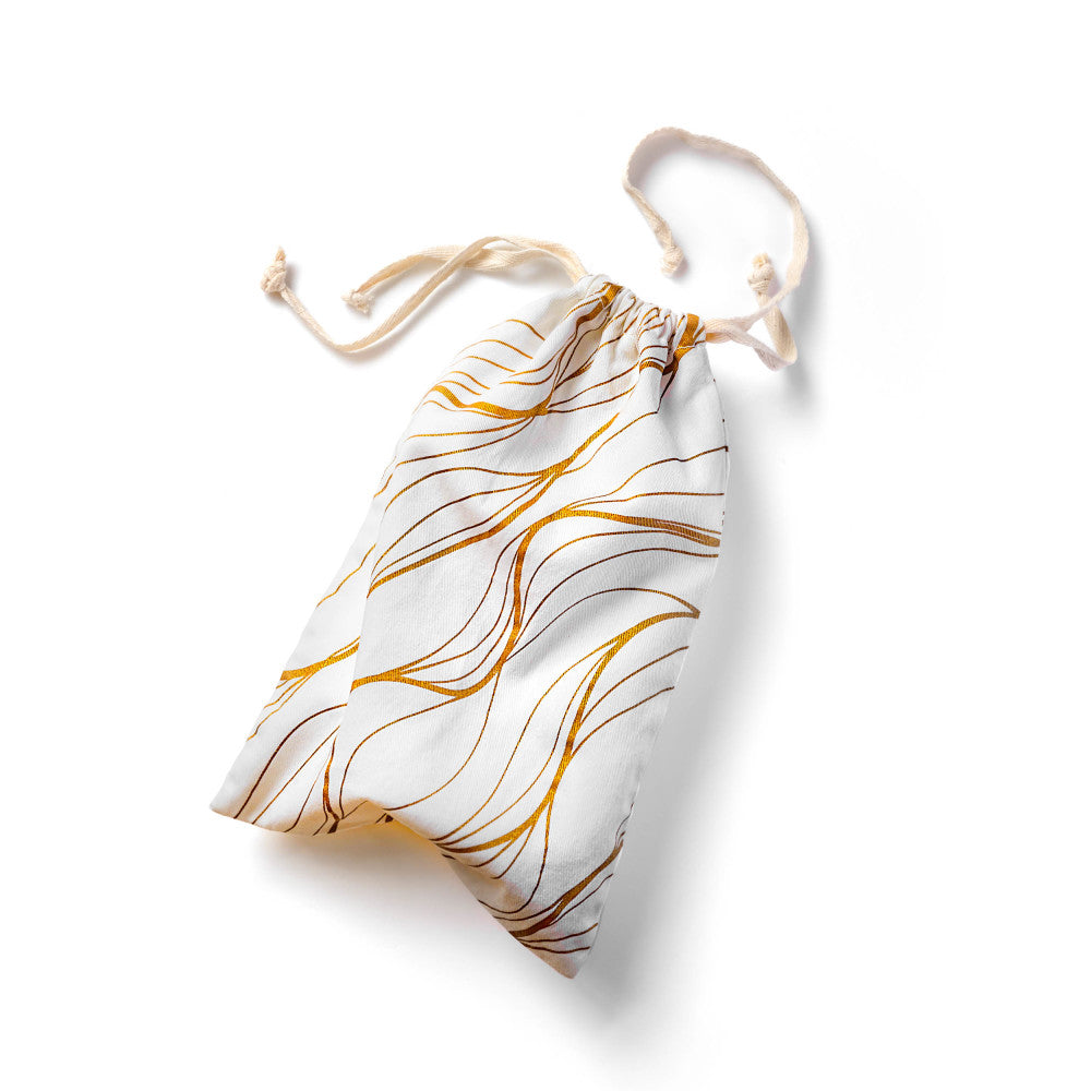 The Collection Embrace - Cotton Sex Toy Storage Bag - White