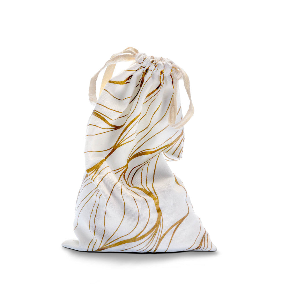 The Collection Embrace - Cotton Sex Toy Storage Bag - White