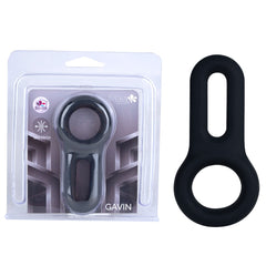 Maia GAVIN - Black Cock & Balls Ring