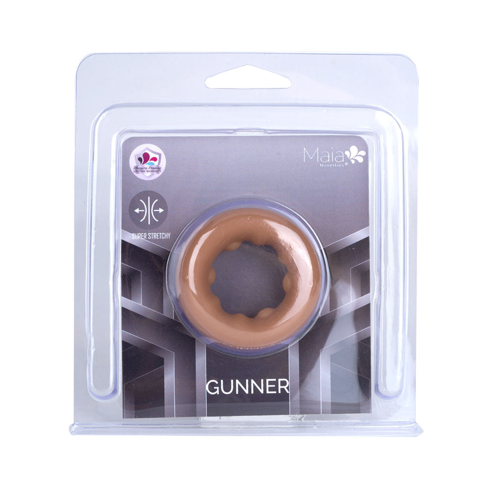 Maia GUNNER Cock Ring - Caramel - Tan Brown