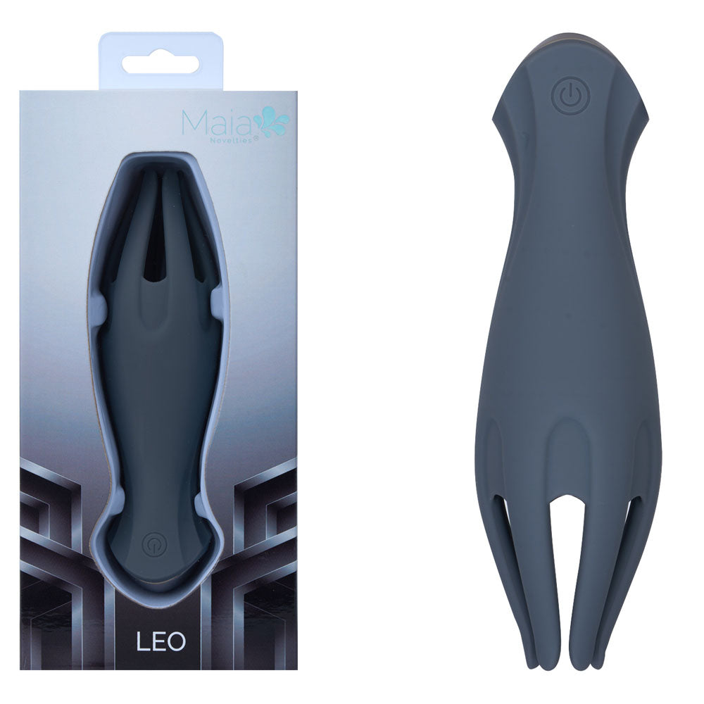 Maia LEO - Grey - Grey USB Rechargeable Penis Head Tickler