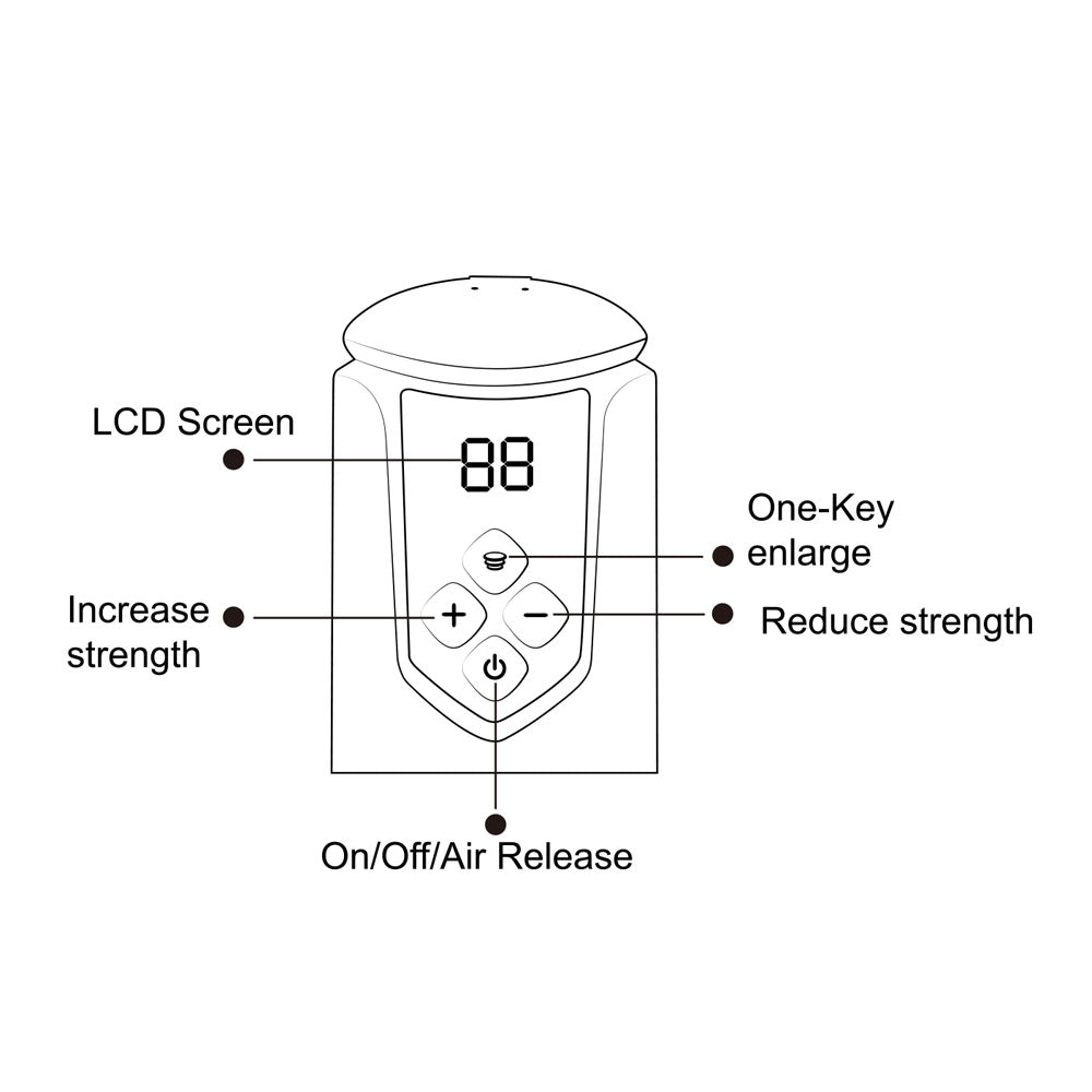 Maia ARCHER  Penis Pump - Blue USB Rechargeable Automatic