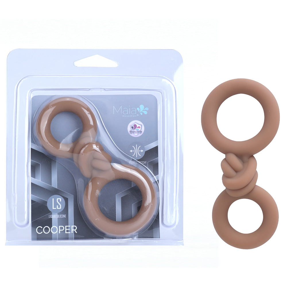 Maia COOPER - Caramel - Caramel Cock & Balls Rings