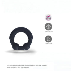 Maia AXEL - Black Beaded Cock Ring