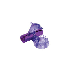 Rechargeable Dolphin Cock Ring with Clit Ticklers