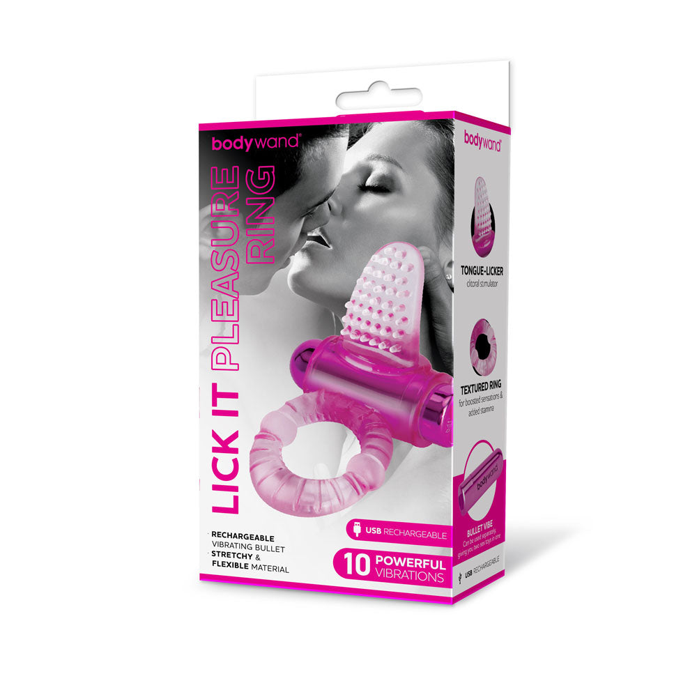 Rechargeable Lick It Pleasure Cock Ring