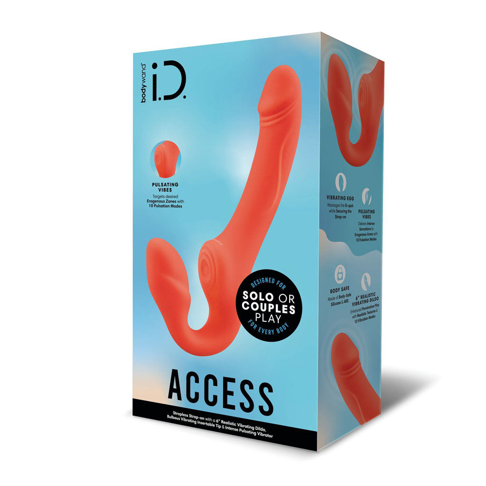 Bodywand ID Access Strapless Strap-On - Orange 15.2 cm