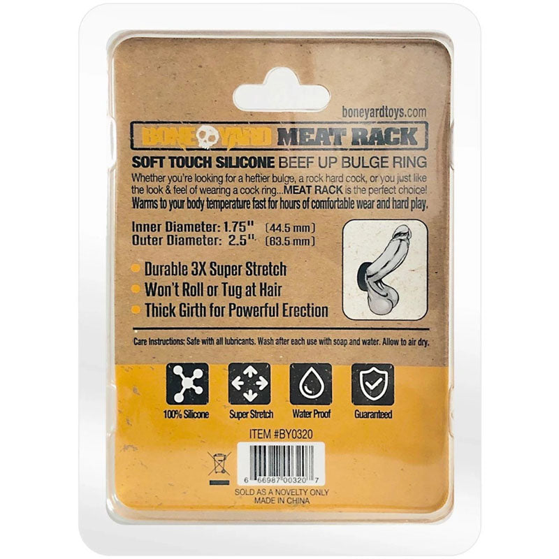 Boneyard Meat Rack Cock Ring - Black