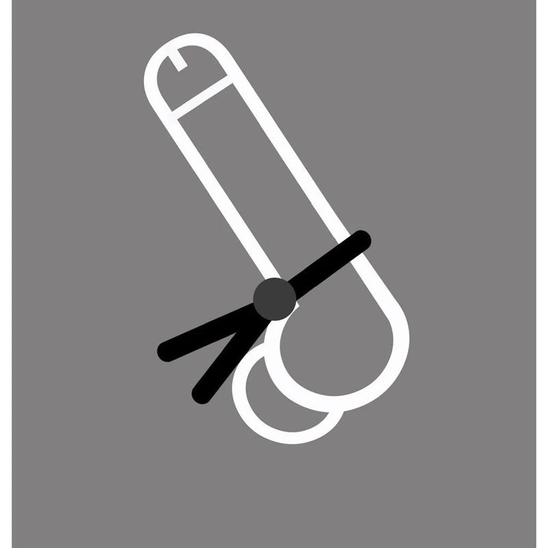 Boneyard Cock Leash Single Cock Ring