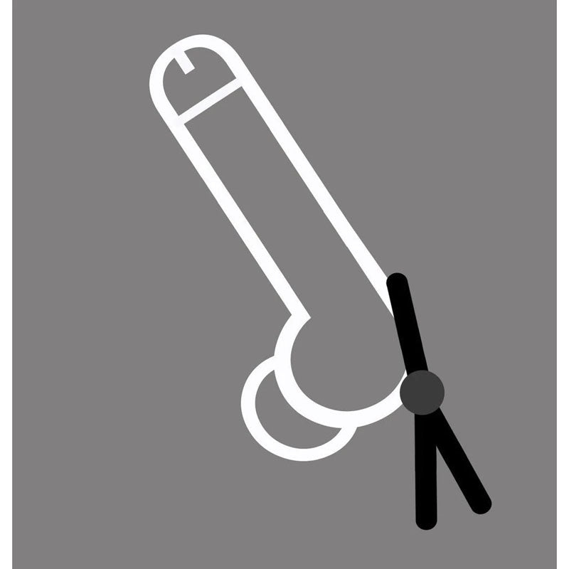 Boneyard Cock Leash Single Cock Ring