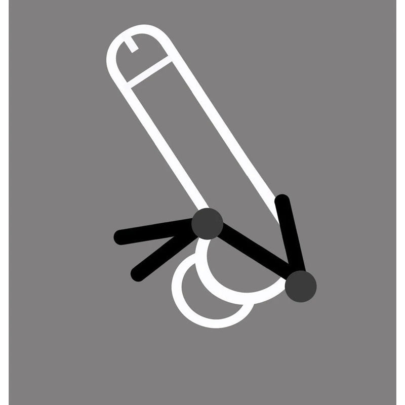 Boneyard Cock Leash Double Cock Ring