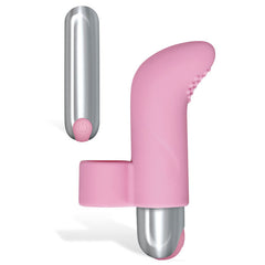 Adam & Eve Silicone Rechargeable Finger Vibe - Pink USB Rechargeable Finger Stimulator