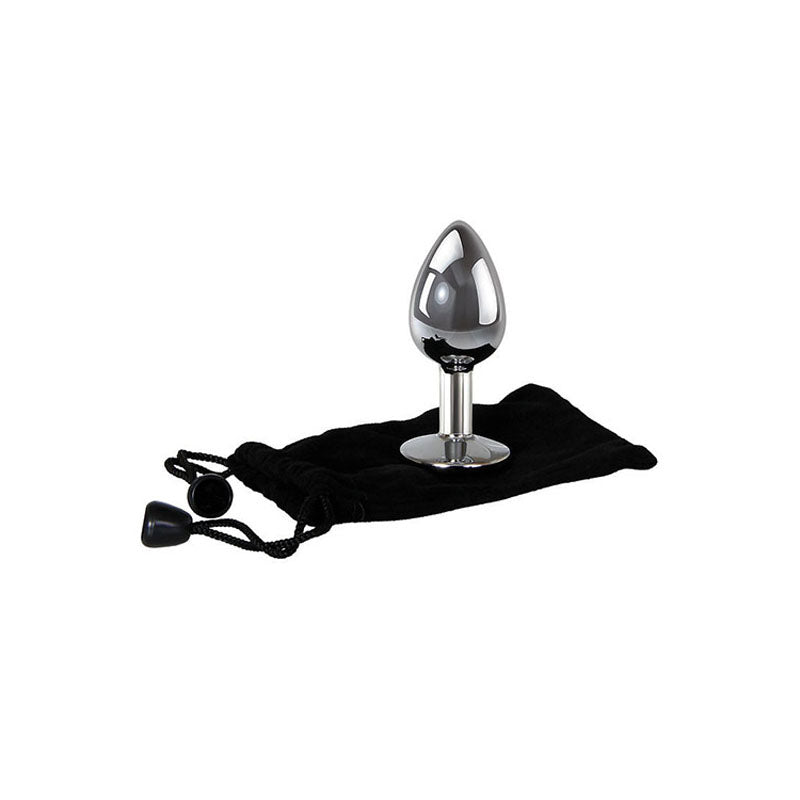 Adam & Eve Clear Gem Anal Butt Plug - Medium