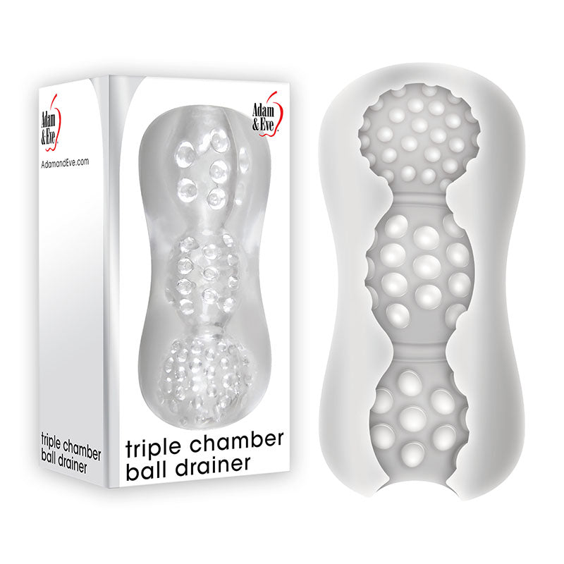 Adam & Eve Triple Chamber Ball Drainer Masturbator