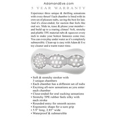 Adam & Eve Triple Chamber Ball Drainer Masturbator