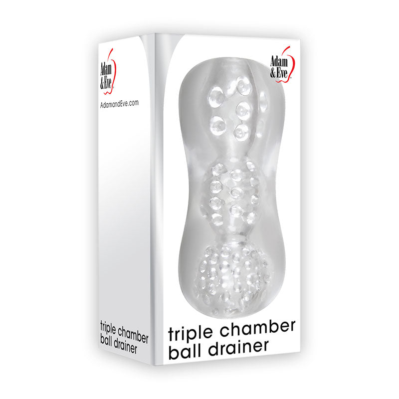 Adam & Eve Triple Chamber Ball Drainer Masturbator