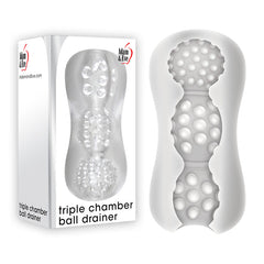 Adam & Eve Triple Chamber Ball Drainer Masturbator