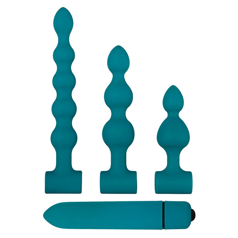 Adam & Eve Vibrating Bumpy Anal Bead Set