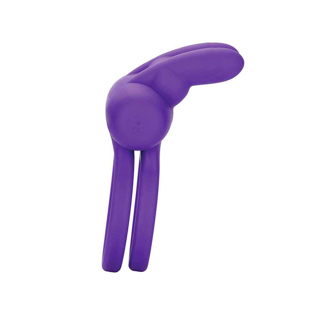 Adam & Eve ROCKIN' RABBIT - Purple Cock & Balls Ring USB Rechargeable