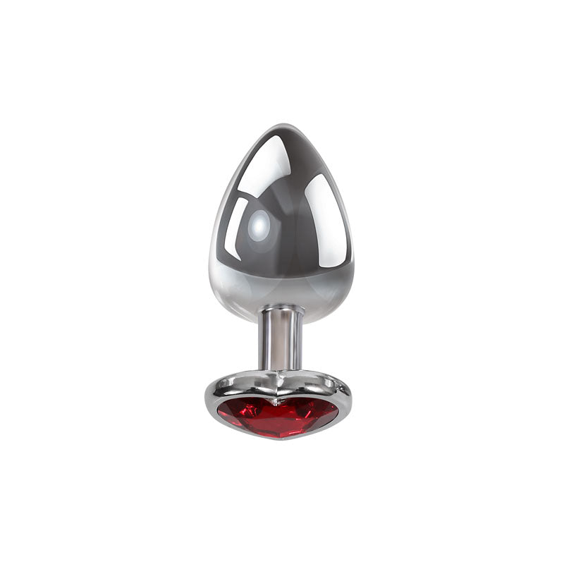 Adam & Eve Red Heart Gen Anal Butt Plug - Large