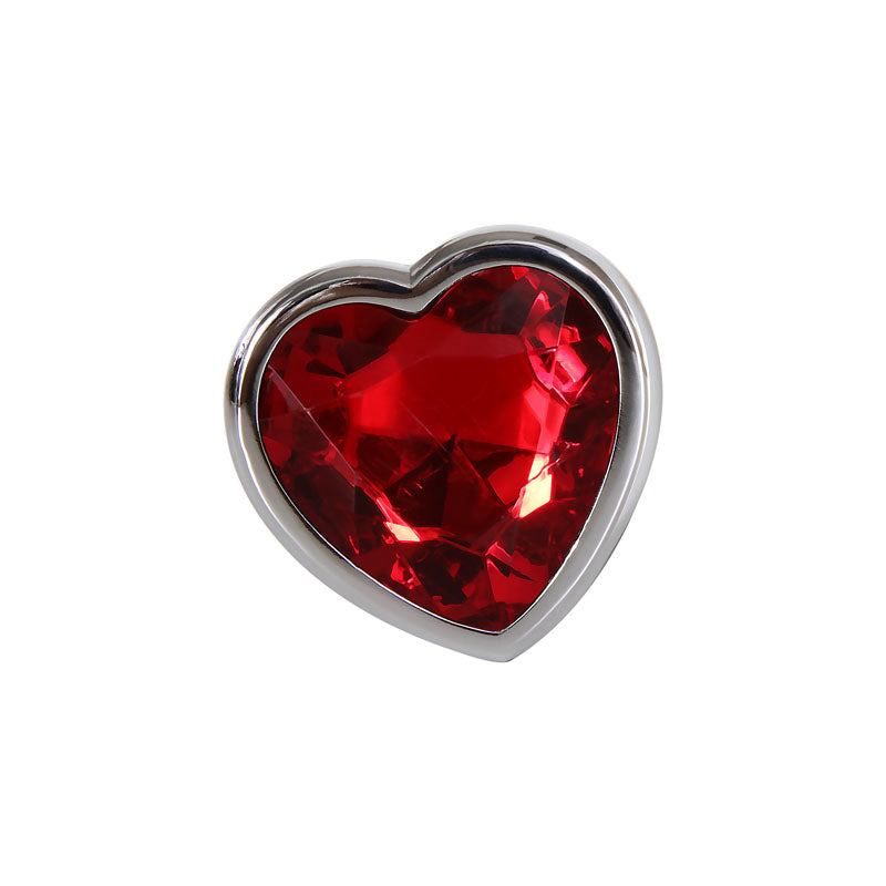 Adam & Eve Red Heart Gen Anal Butt Plug - Large
