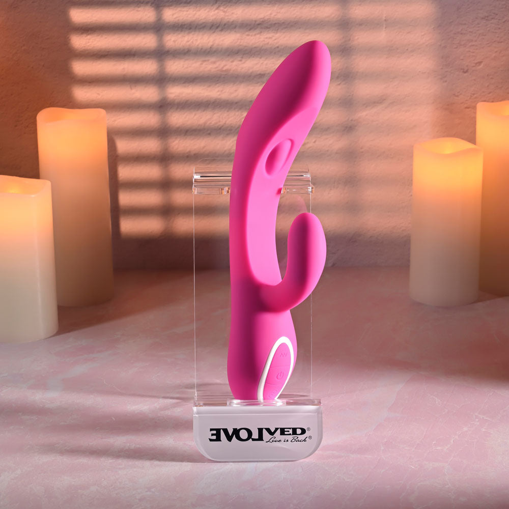 Evolved G-TAPPER - Pink USB Rechargeable Rabbit Vibrator