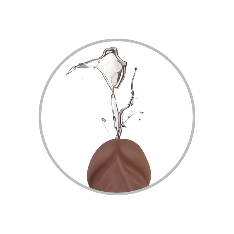 Evolved Big Shot Squirting Dildo - Brown