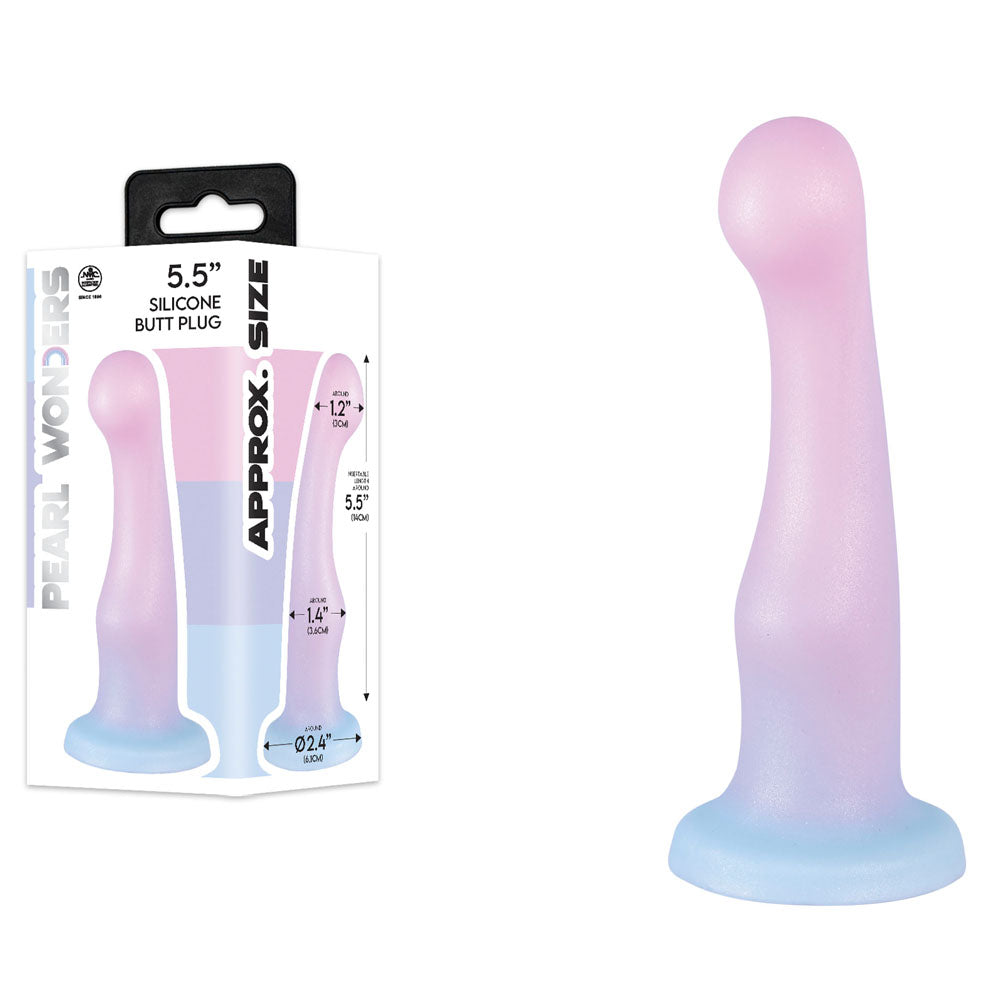 Pearl Wonders - Silicone Butt Plug - Coloured 14 cm Anal Plug