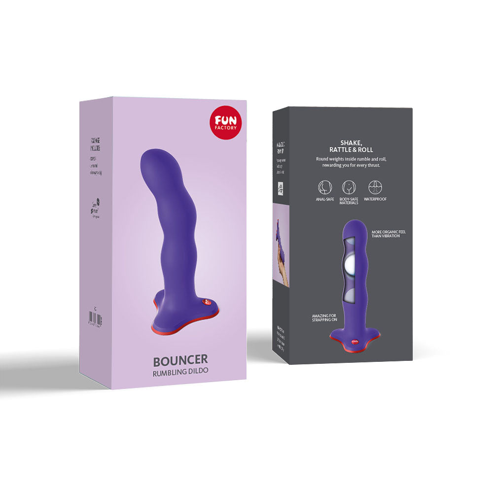 Fun Factory BOUNCER - Flashy Purple 18.5 cm Dildo