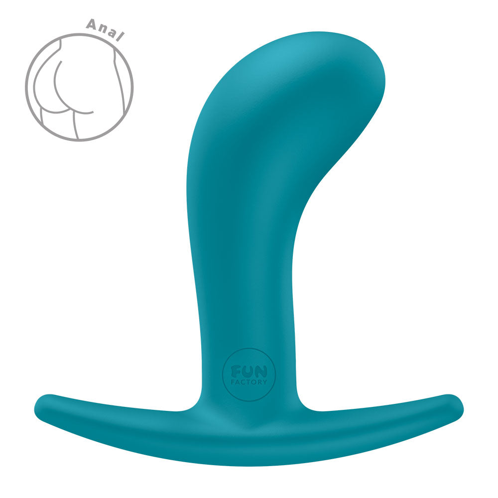 Fun Factory BOOTIE M Aquamarine - Aquamarine 9.4 cm Medium Butt Plug